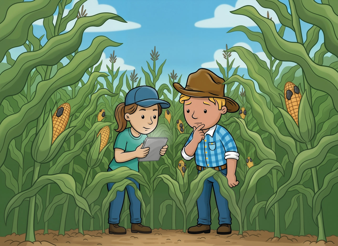 George the Farmer Kangaroo Cornfield