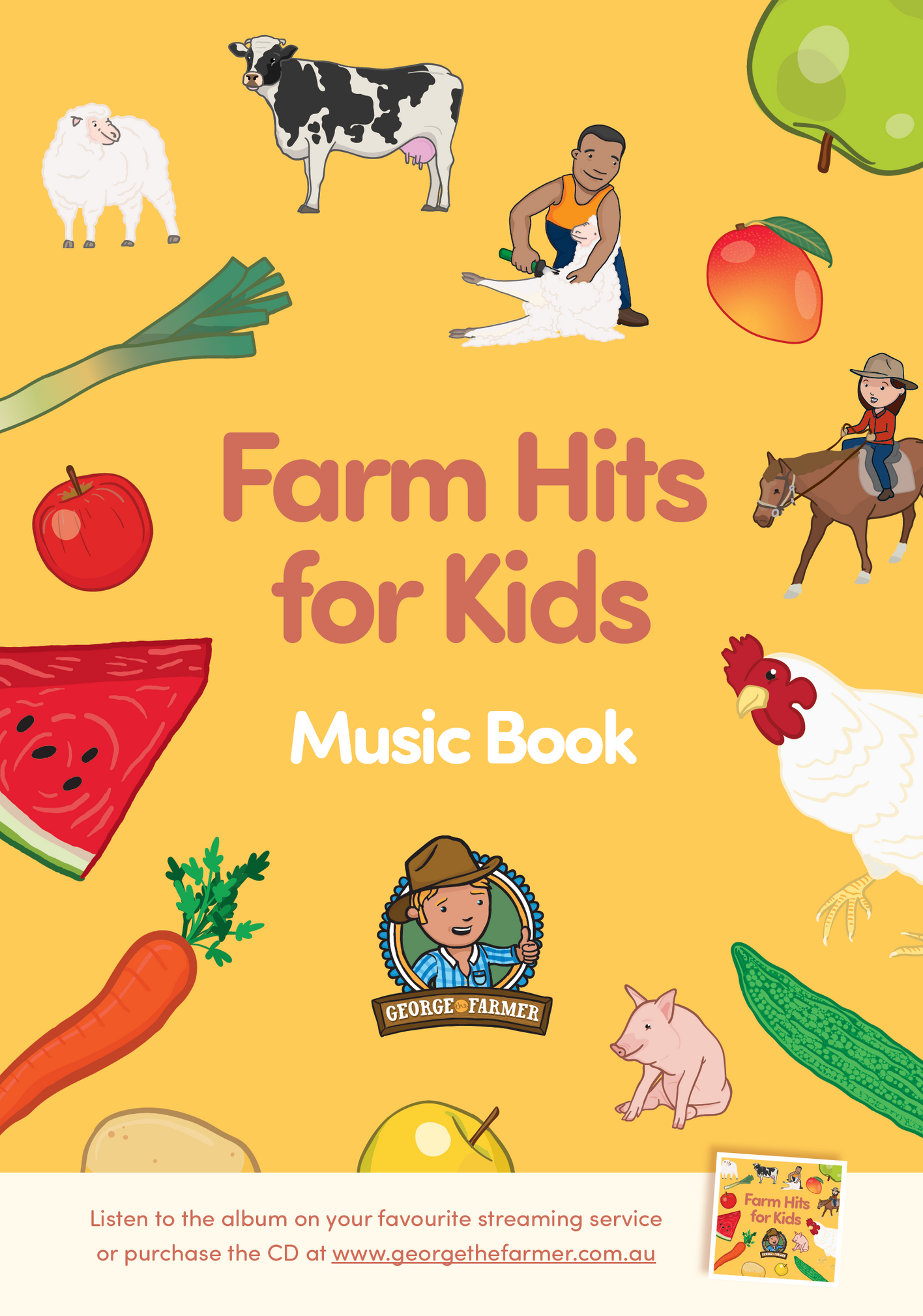 Farm Hits for Kids Music Book