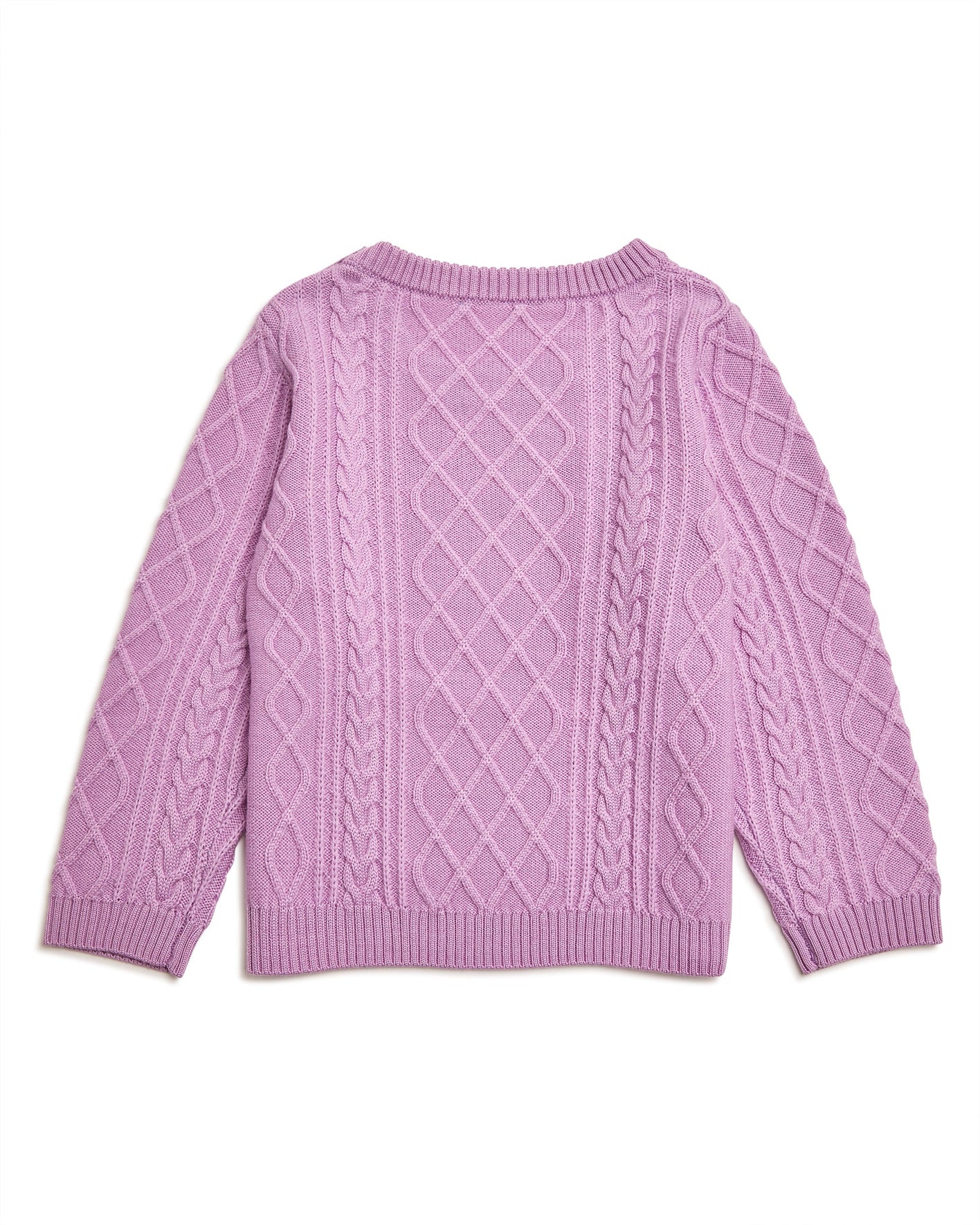 Iris and Wool Pink Cable Sweater