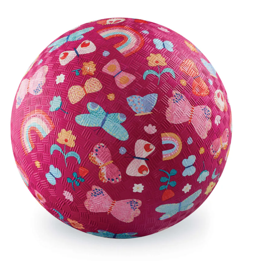 5 Inch Playground Ball - Butterfly Fields (Pink)