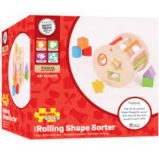 First rolling shape sorter- Bigjigs toys